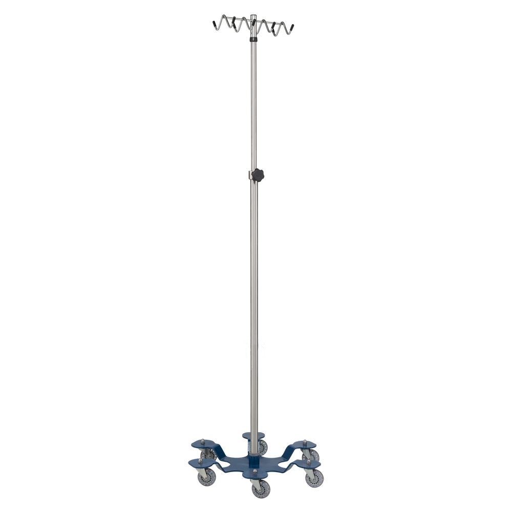 1370 Low Center Gravity Chrome IV Stands (4, 6, or 8 Hooks) — Blickman